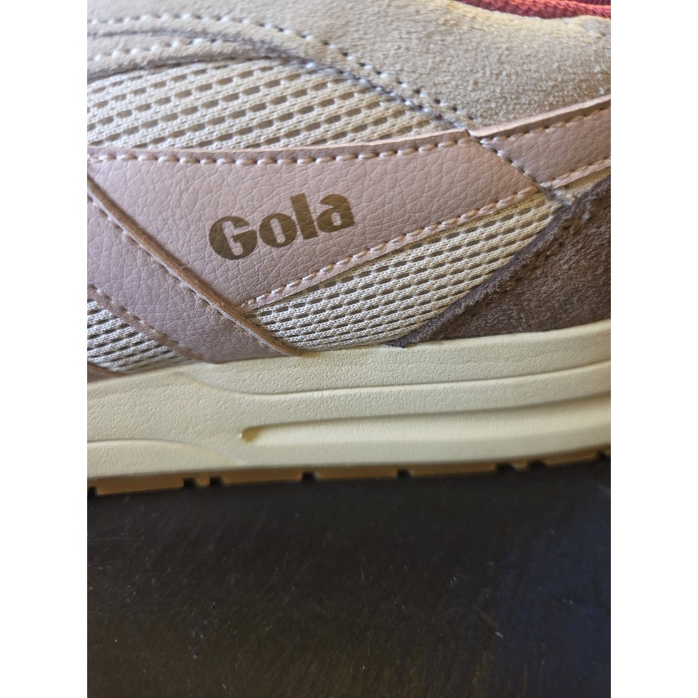 Gola Classics Wms Delta Suede Casual Sneakers Off White Pink Brown 7.5 NEW! $120 - Picture 5 of 13